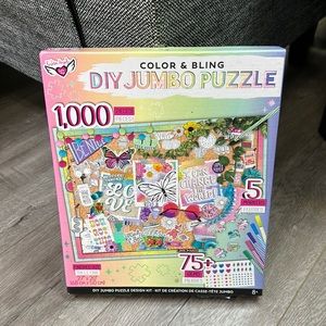 Fashion Angels color and bling diy jumbo puzzle new in excellent condition